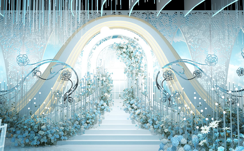 立山釡香烙馍村水晶厅效果展示